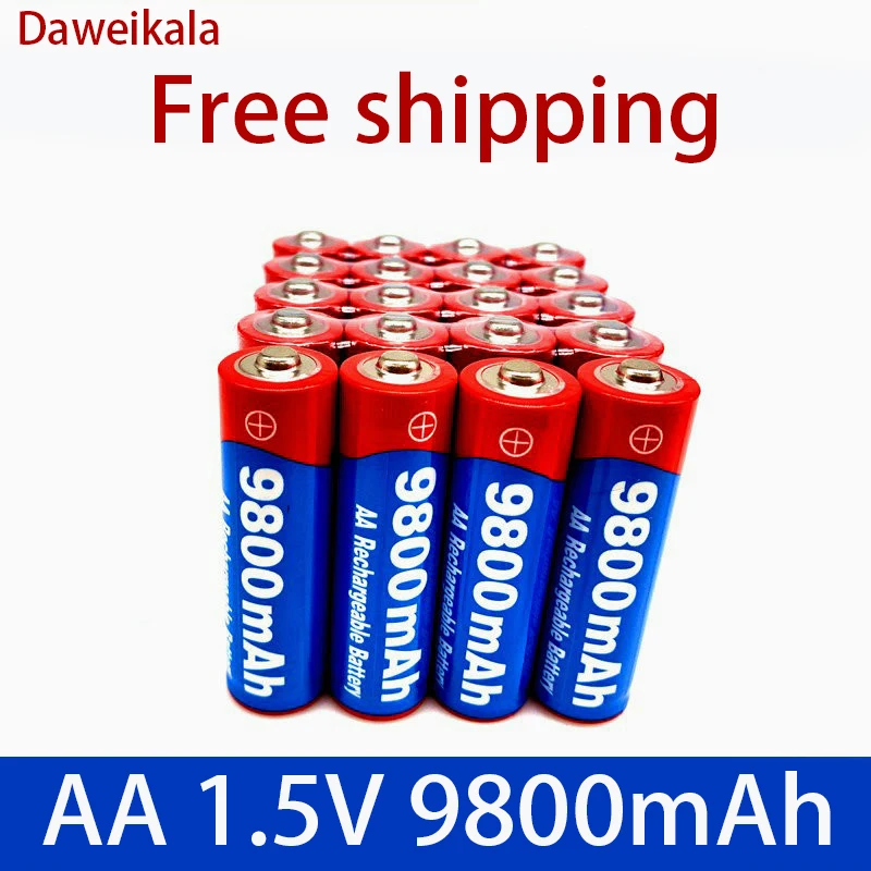 Щелочная аккумуляторная батарея AA 2-20 шт./лот 2021 мА ч 9800 в 1 5 |
