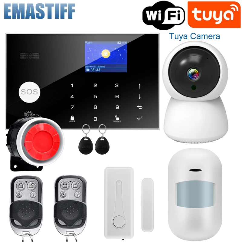 

Охранная сигнализация Tuya с Wi-Fi и GSM, 433 МГц