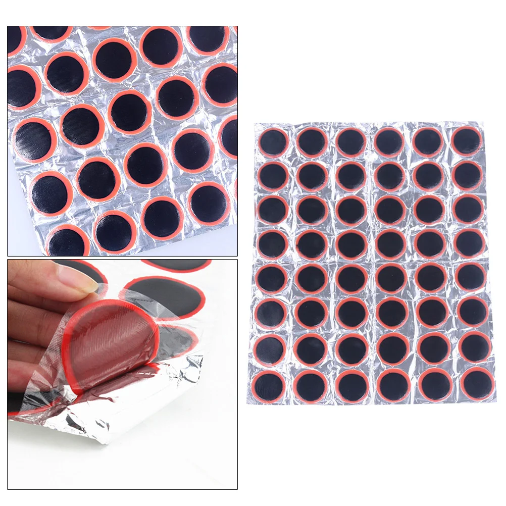 

Tire Patch Repair Kit Tyre Tool Bike Rubber Puncture Vehicle Auto Car Premium Quality Diameter 30Mm Tube 48Pcs Inner Glueless