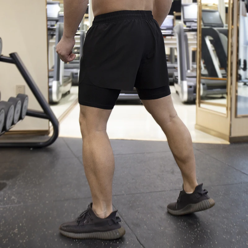 

Sports Shorts 2In1 Men Summer Quick Drying Short Pants Basketball Shorts with Pockets Running Fitness Sport Pant Gym Clothing