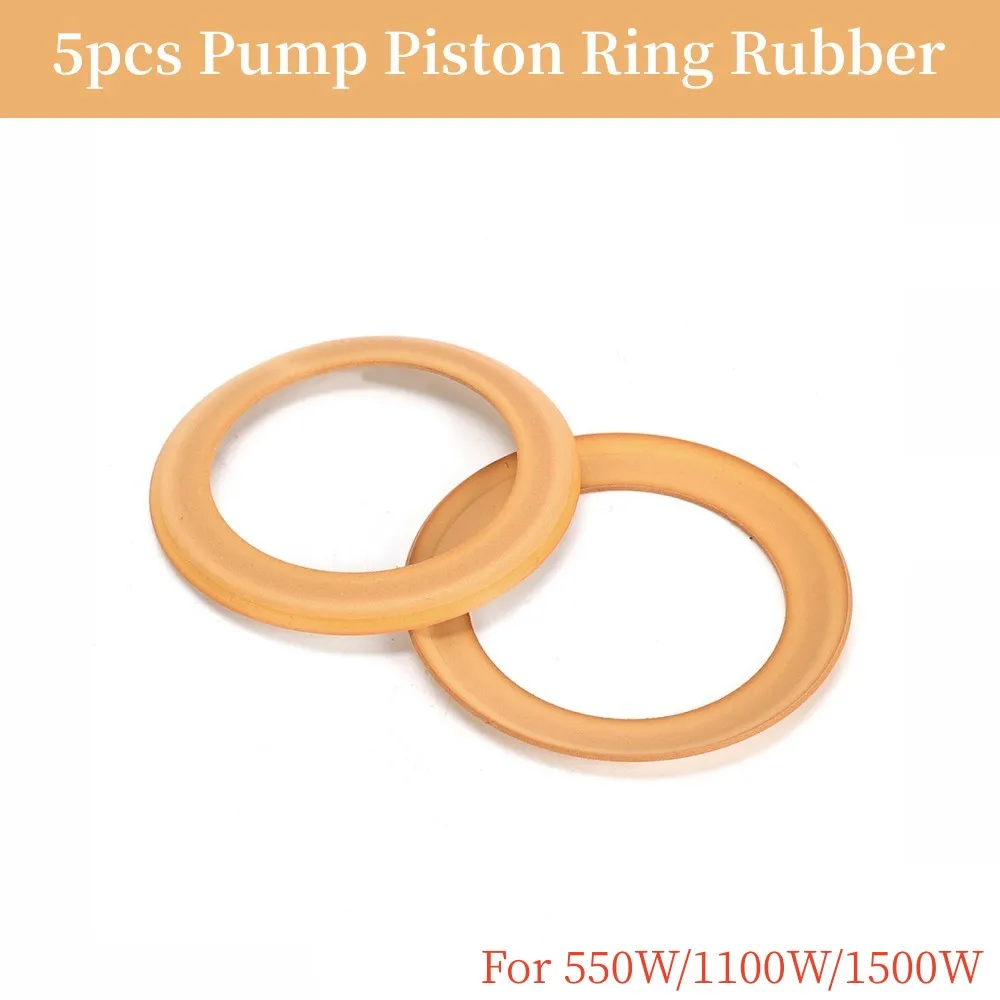

5Pcs Pump Piston Ring Rubber Replacement Parts For 550W/1100W/1500W Oil-Free Cylinder Silent Air Compressor Air Pump Accessories