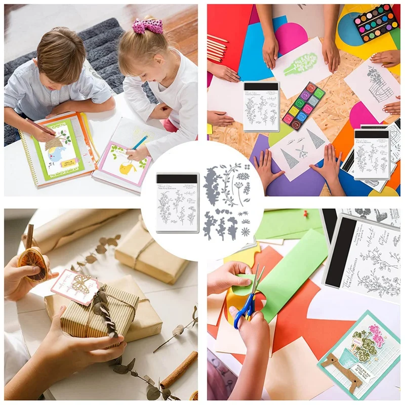 Штамп и штампы для изготовления открыток силиконовые творчества скрапбукинга