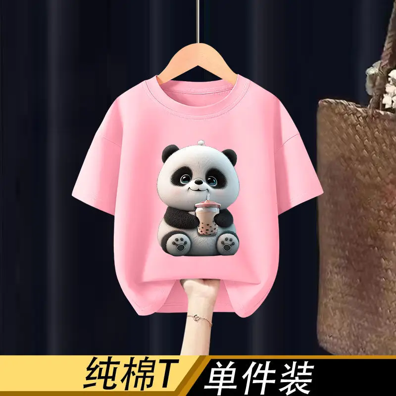 Новый летний детский топ с короткими рукавами летняя детская футболка героями