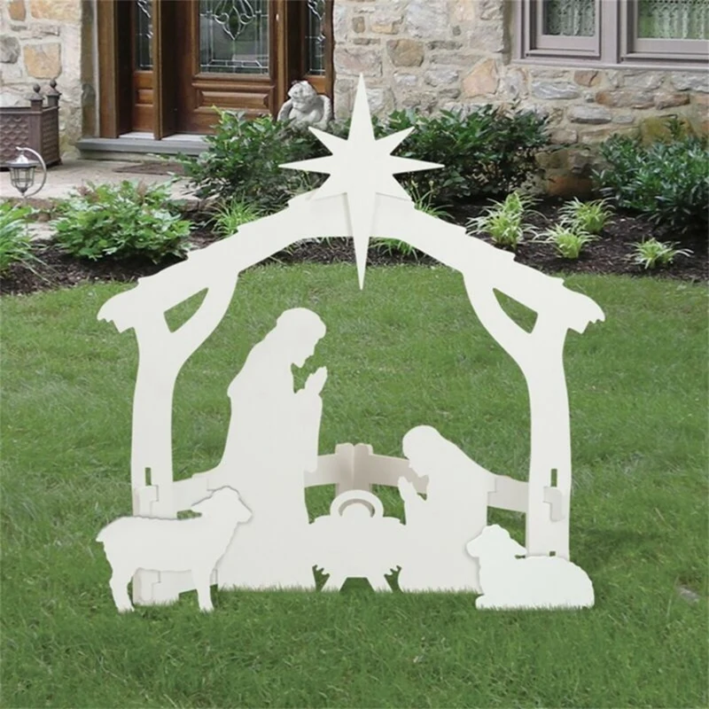 

Outdoor Jesus Birth Waterproof Outdoor Jesus Birth Scene Code And Lawn Decoration
