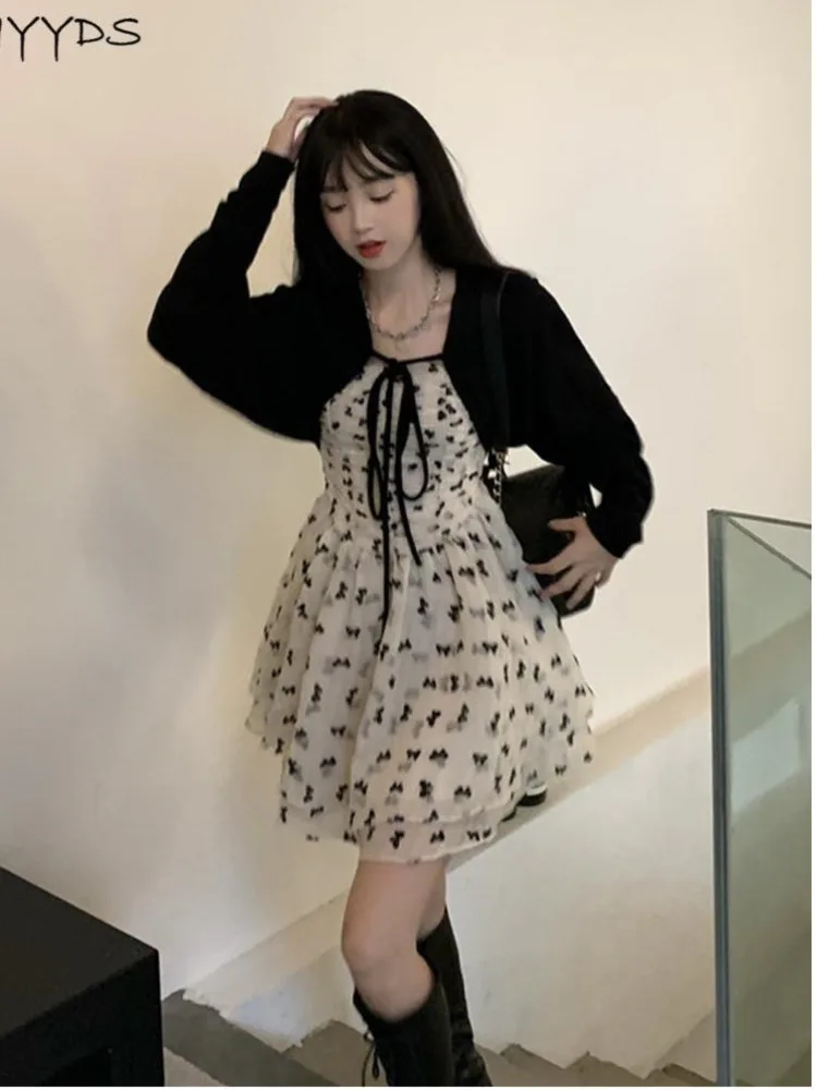 Новинка весна-лето 2022 комбинезон на бретелях юбка кардиган верхнее пальто костюм