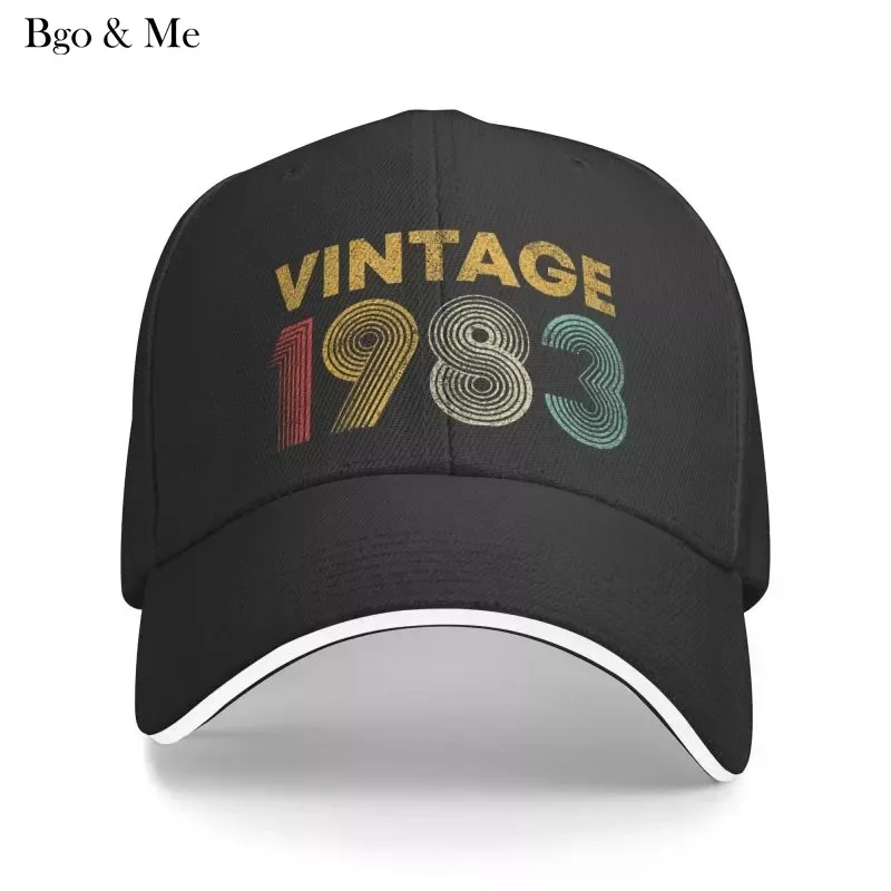

2023 New Custom Vintage 1983 Baseball Cap For Men Women Breathable 39 Years Old Born In 1983 39th Birthday Dad Hat Outdoor