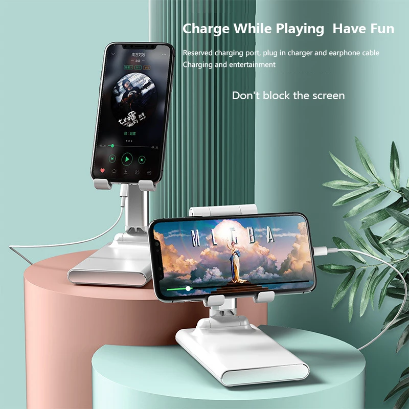 

As Shown In The Picture Desktop Phone Stand Video Calls Lazy Stand For Smartphone Cell Phone Desktop Stand Stability 13cm Abs