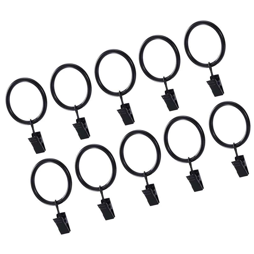 

Curtain Circle Accessories Drapery Ring Clip Metal Creative Rings with Window Clips Rod