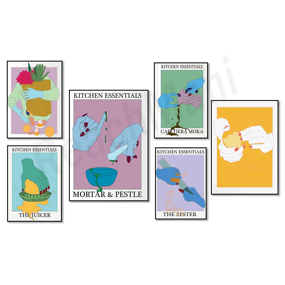 Постер для кофе постер ступы и пестика рук с фруктами лемонсом бананом