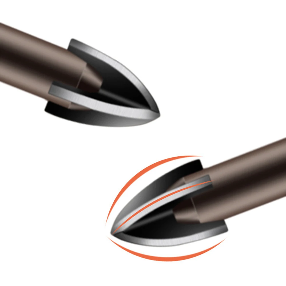 

Hexagonal Cross Tile Drill Bit Glass Ceramic Concrete Cement Wall Hole Opener Alloy Triangular Drill Bit