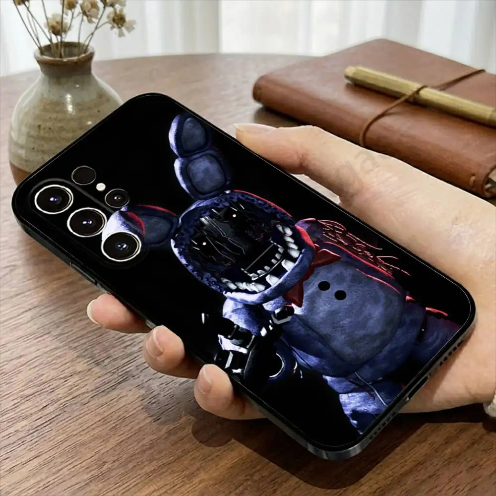 Фото Чехол для телефона Five-Nights-At-Freddys F-Fnaf для Samsung S20,21,22,23,24,25,26 plus,ultra Lite, черный силиконовый чехол №3
