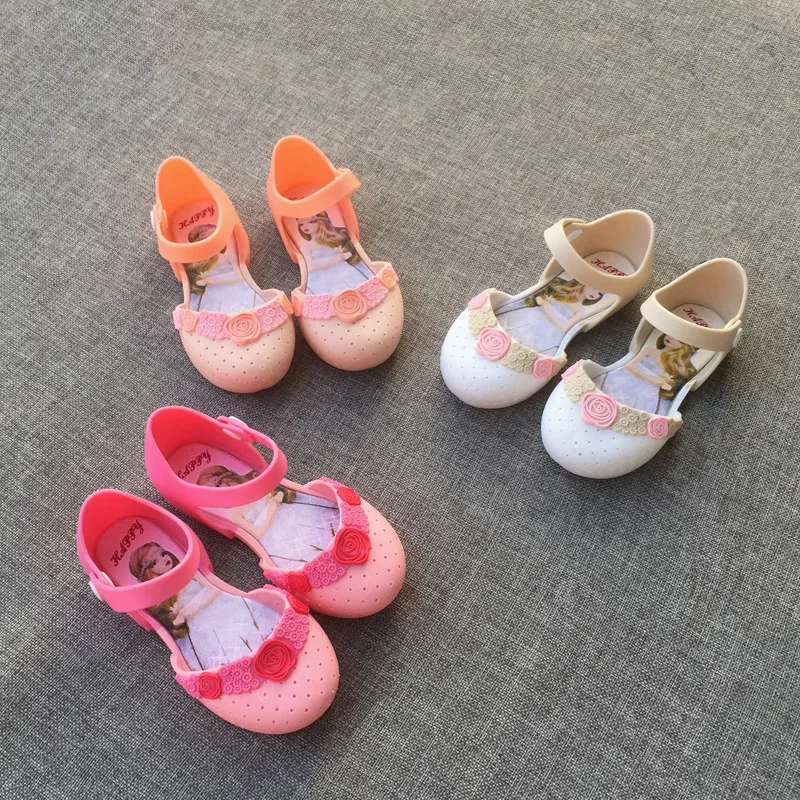 

Hole Shaped Shoes Jelly Girl Baby Princess Shoes Cartoon Color Matching Sandals Zapatos De Niña Sandalias De Niña Girls Shoes