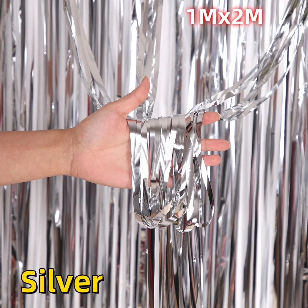 

Фольгированная гирлянда-бахрома для фотозоны