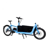 new front loading cargo bicycle 2 wheel last mile delivery cargo bike electric logistic