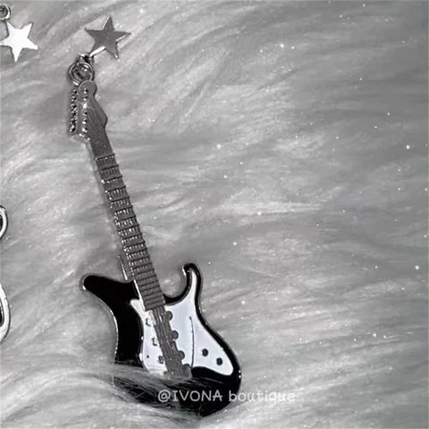 Креативные металлические заколки для гитары Y2K для женщин и девушек, модные заколки для волос для музыкальных инструментов, челки, заколки, аксессуары для волос, подарки