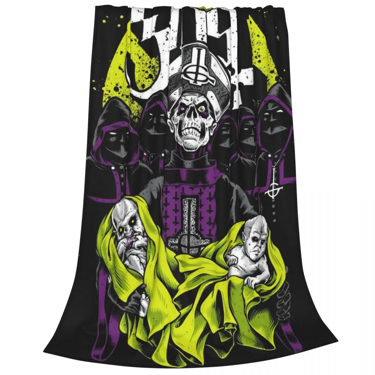 Ghost Band BC Rock одеяла фланелевые осенне-зимнее многофункциональное ультрамягкое