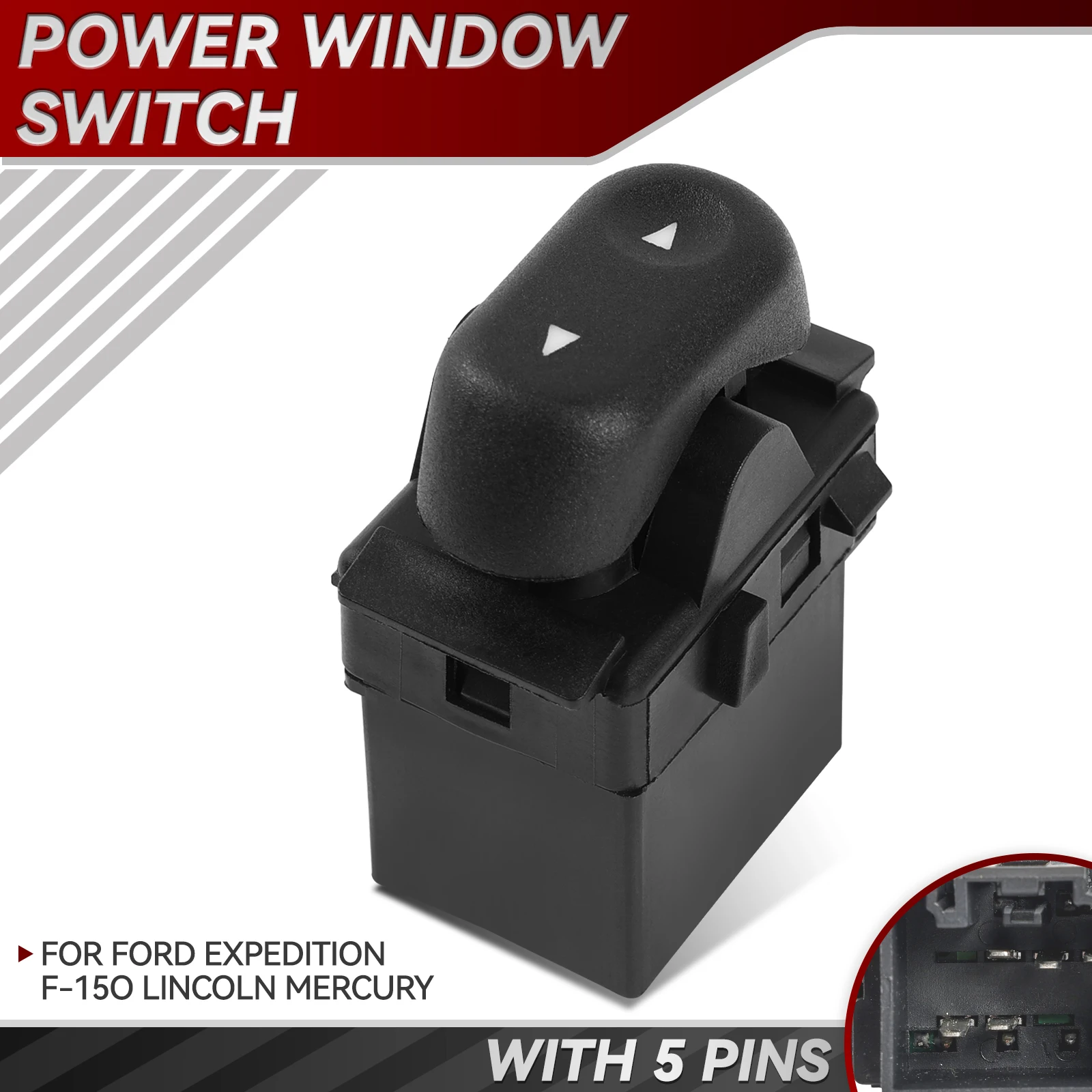 Кнопка включения окна заднего пассажира 5L1Z14529BA для Ford F-150 Crown Expedition Lincoln Mercury 2003 2005