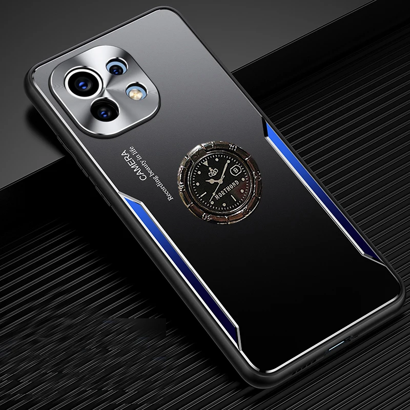 

For Xiaomi Mi 11 Case Luxury Hard with stand ring protective Back Cover Case for Xiaomi Mi 10T Pro Mi11 xiaomi11 phone shell