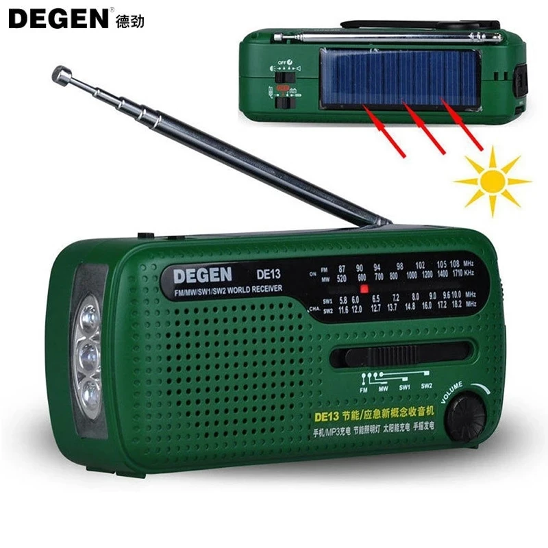 Генератор на солнечной батарее Degen de13 FM AM SW |