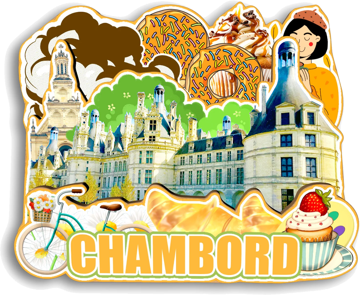 

Магнит на холодильник "Франция"