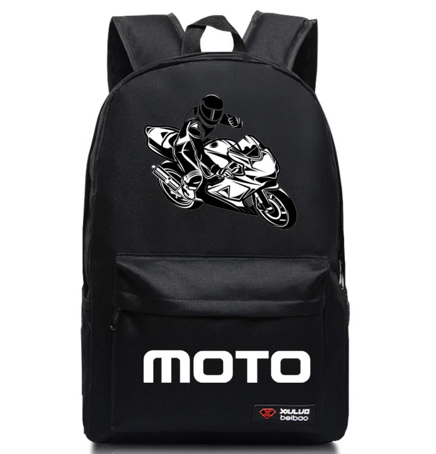 

2022 new men's leisure backpack computer notebook multi-function car Motorcycle GP logo Backpack
