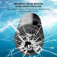 2 in 1 window breaker seat belt cutter black aluminum alloy multifunctional safety hammer car emergency escape tool
