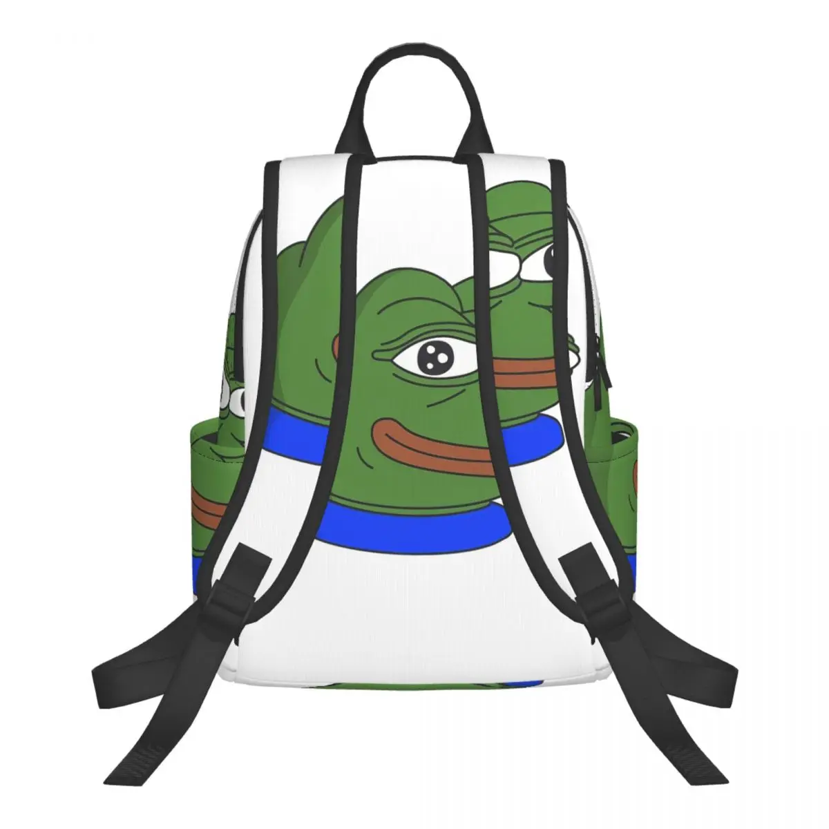 Фото Рюкзак Pepe The Frog Peepo Emote для школьников, школьная сумка, походный рюкзак для путешествий, сумка для книг для мальчиков и девочек, сумки на плечо №2