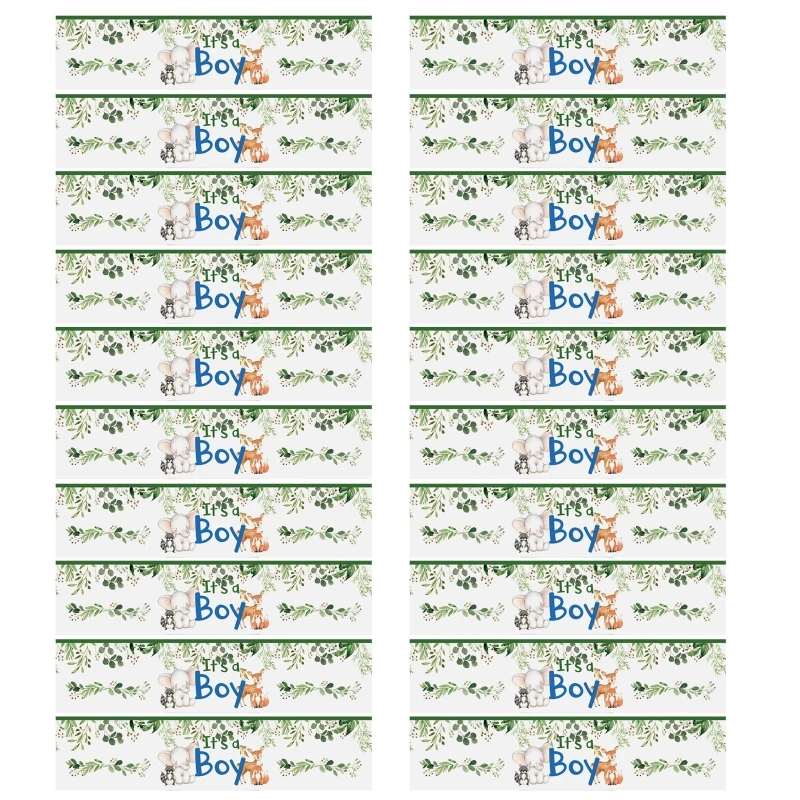 

24 Pcs Water Bottle Label Stickers Waterproof Water Bottle Wrappers Girl Boy Baby Shower Party Collection Decor Favors