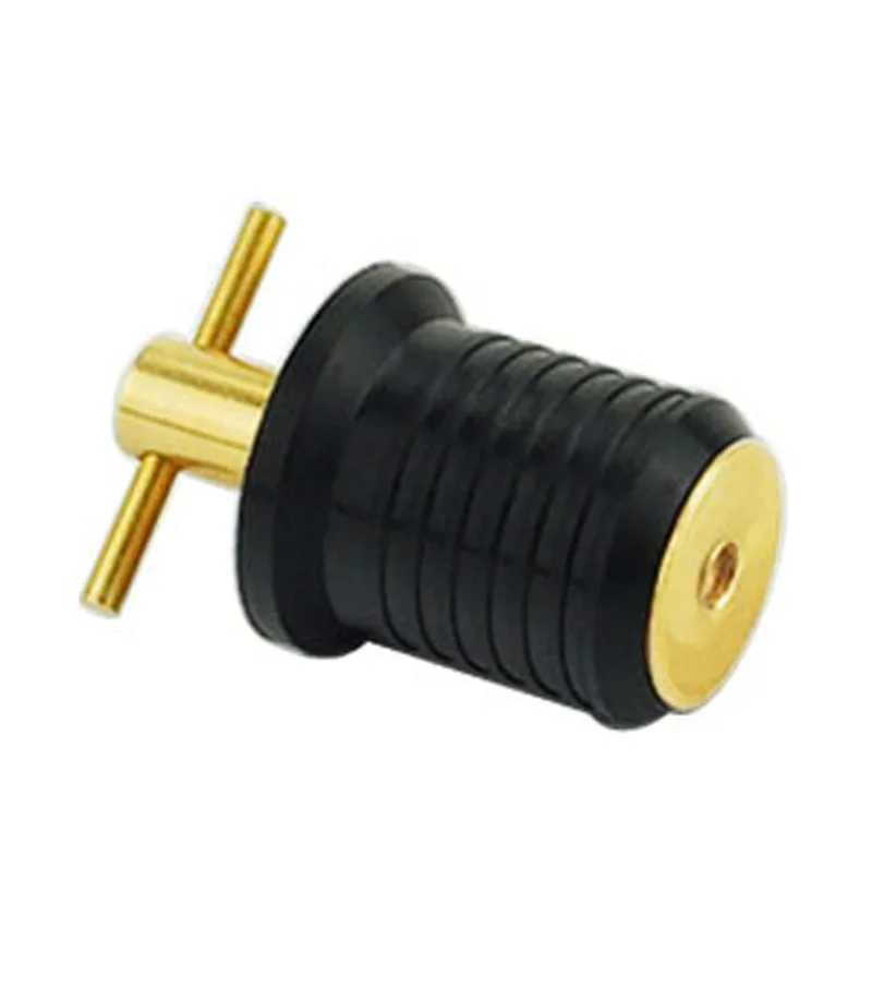 1-дюймовая резиновая латунная Т-образная ручка TWIST-IN корпус сливная пробка для