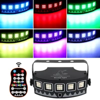 stage strobe light with 45 super bright led sound activated full colors stage lights wireless remote for wedding dj disco party