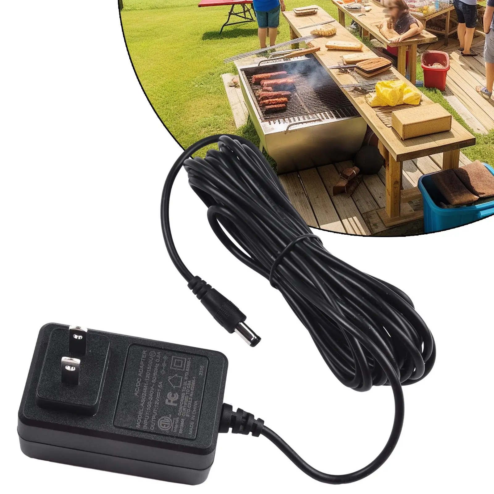Charger Power Adapter ABS Black Replacement 1pc 9004190216 BBQ Grill Parts Portable Brand New