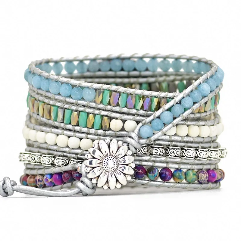 Natural Stone Strap For Haylou GST RT2 Band Bohemian Bracelet For Haylou RS4 Plus RT2 LS10/LS02/RT/LS05s/RS3 Strap 20mm 22mm