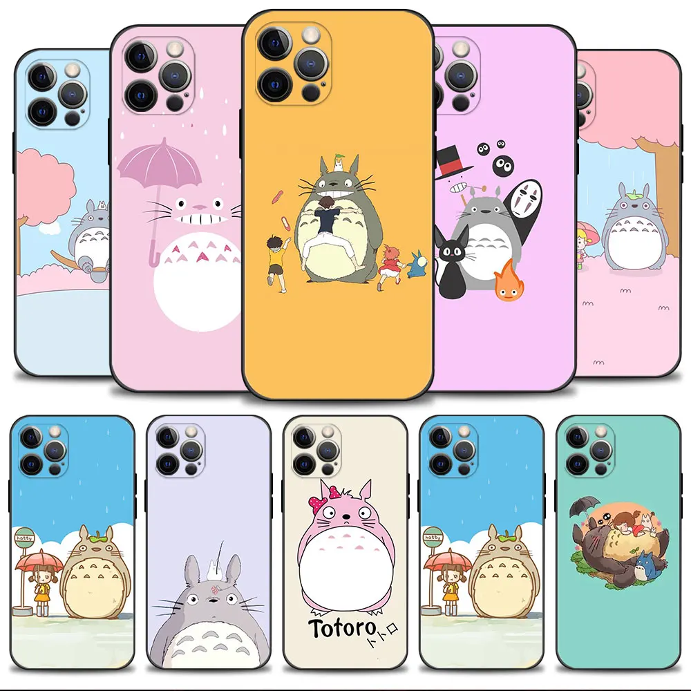

Cute Totoro Silicon Funda For Apple iPhone XS 12 11 8 Plus 13 Pro Max XR 7 X 14 SE2022 5 Mini 5S 6S SE2 SE Fundas