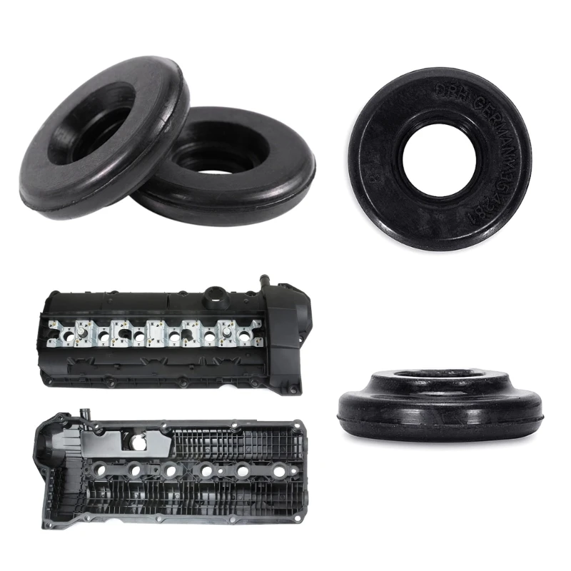 

16 Pieces Engine Valves Cover Gasket Seals Leak Prevention Compatible For E36 E46 E39 A1369 O-Rings Rubber Sealing