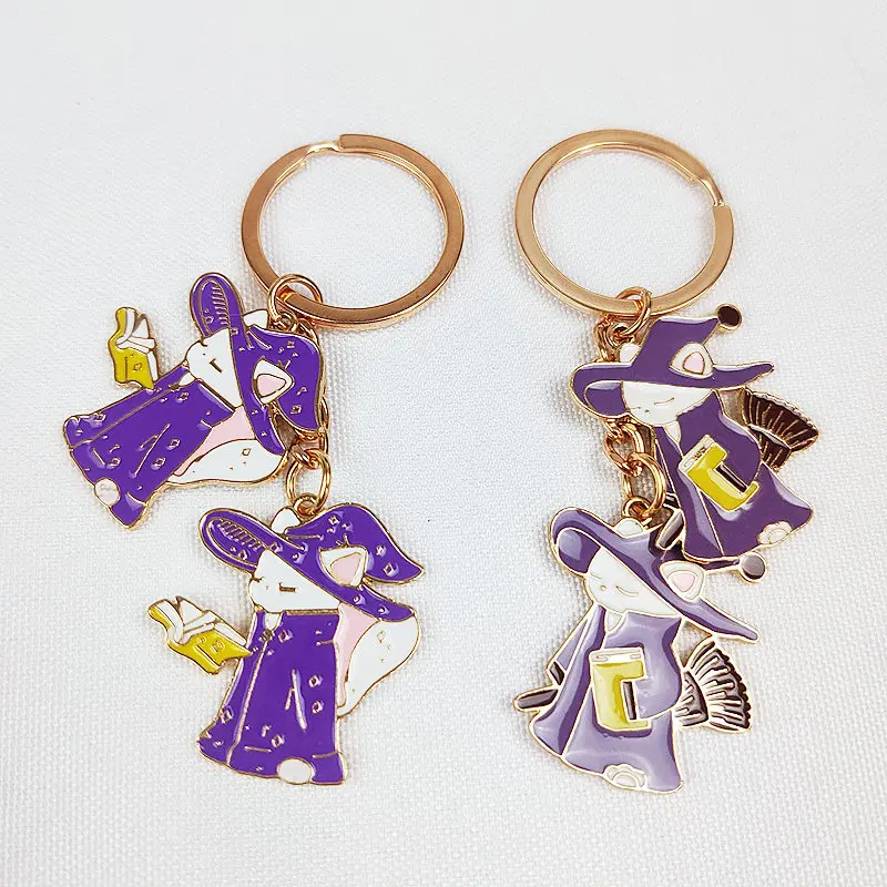 

Fox Magic Key chain Key ring New Handmade Book Exquisite Gold Trend Metal Cute Gift Car Pendant Backpack Bag Ornament DK0032
