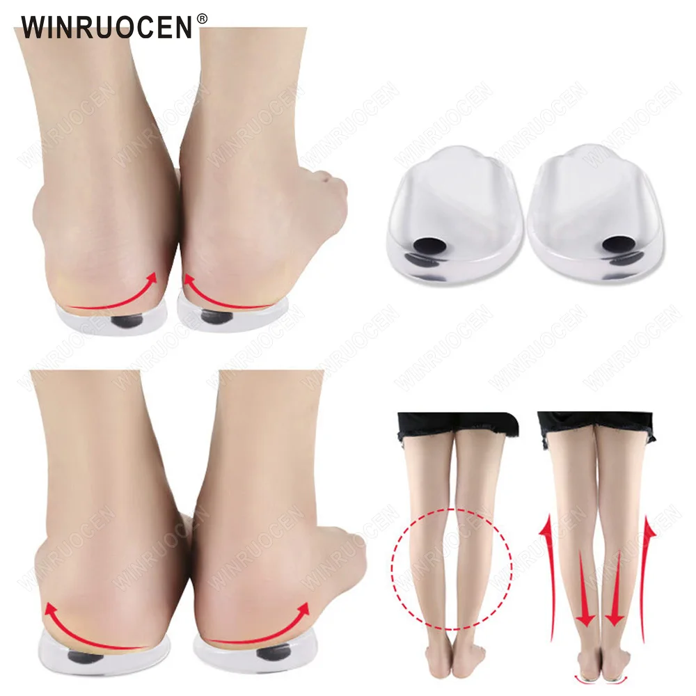 

2 Pcs Silicone Insoles Orthotics X/O-type Legs Corrector Gel Pillow for Heel Orthopedic Insoles Shoes Pad for Feet Care Insoles
