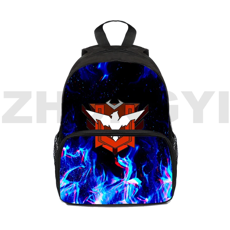 Модный свободный огонь холст рюкзак мужской 3D мультфильм Бесплатный Гарена