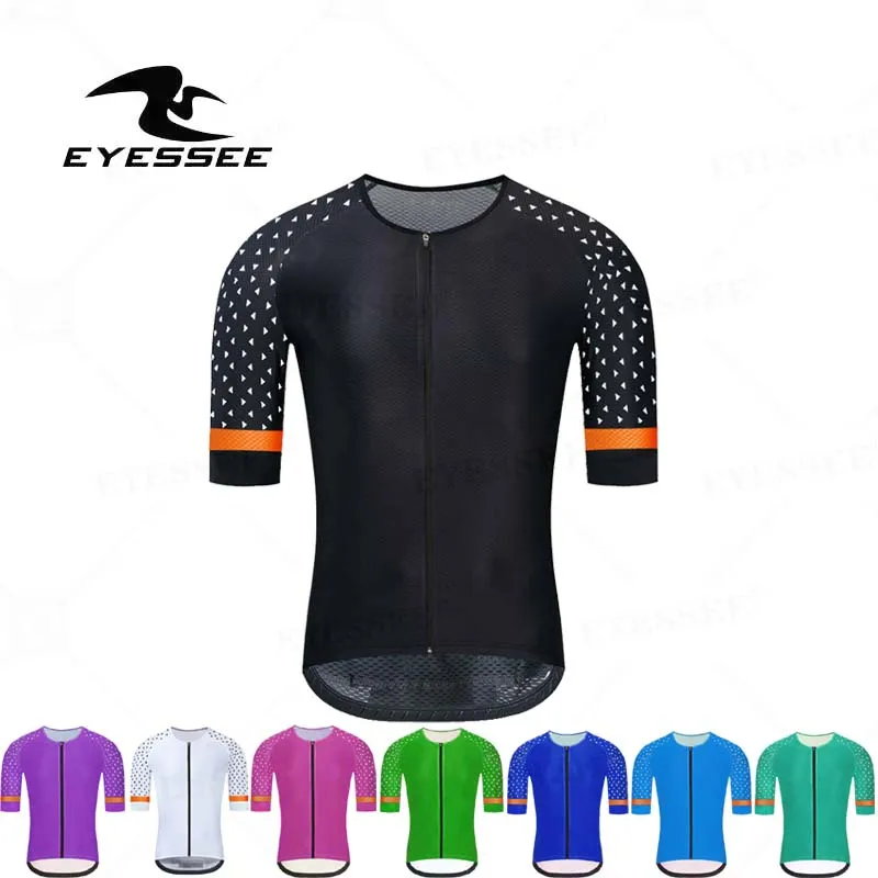 

EYESSEE 2023 Cycling Clothing New Tops Men cycling Jersey Fashion Clothes Road Bike Shirts Summer Short Sleeve Bicycle Clothing
