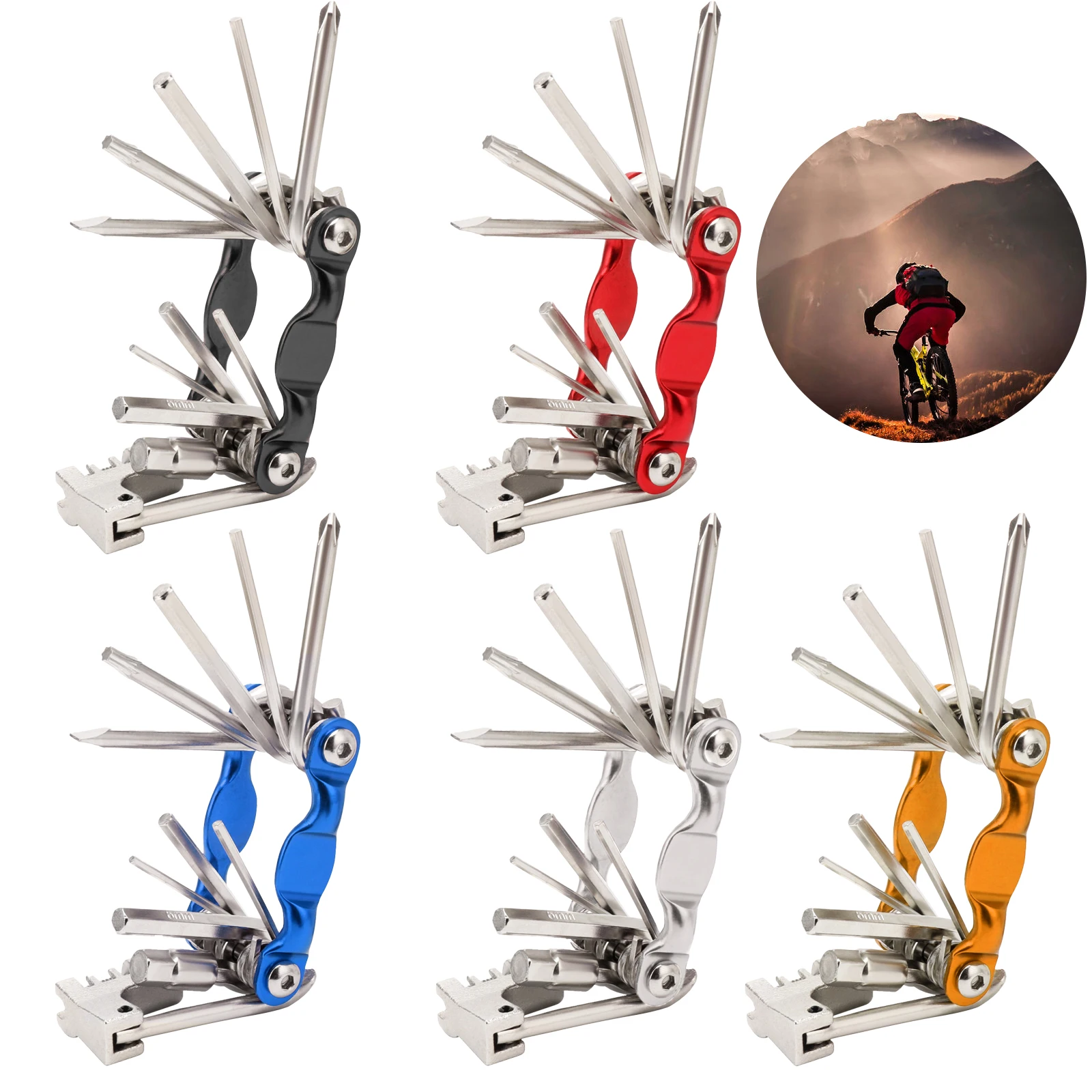 

Bicycle Bike Tools Maintenance Tools Color Aluminum Alloy Combination Mtb Mounta