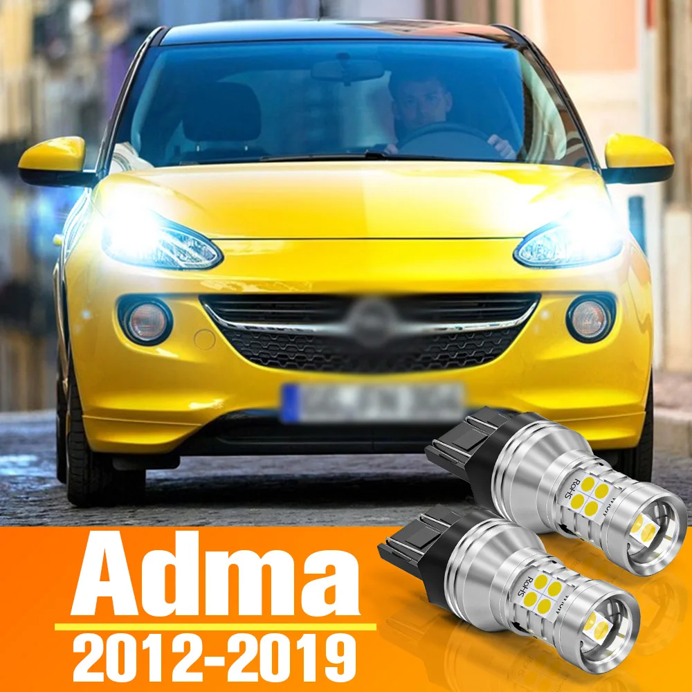 

2pcs LED Daytime Running Light Bulb Accessories DRL For Opel Adma 2012-2019 2013 2014 2015 2016 2017 2018