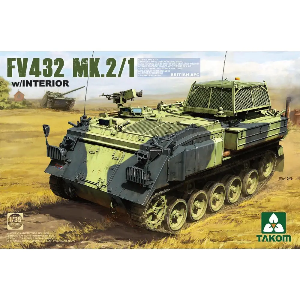 TAKOM 2066 1/35 British APC FV432 Mk.2/1 — набор масштабной модели
