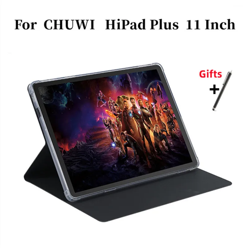 Ultra Thin Three Fold Stand Case For Chuwi HiPad Plus 11inch Tablet Soft TPU Drop Resistance Cover For HiPad Plus New Tablet