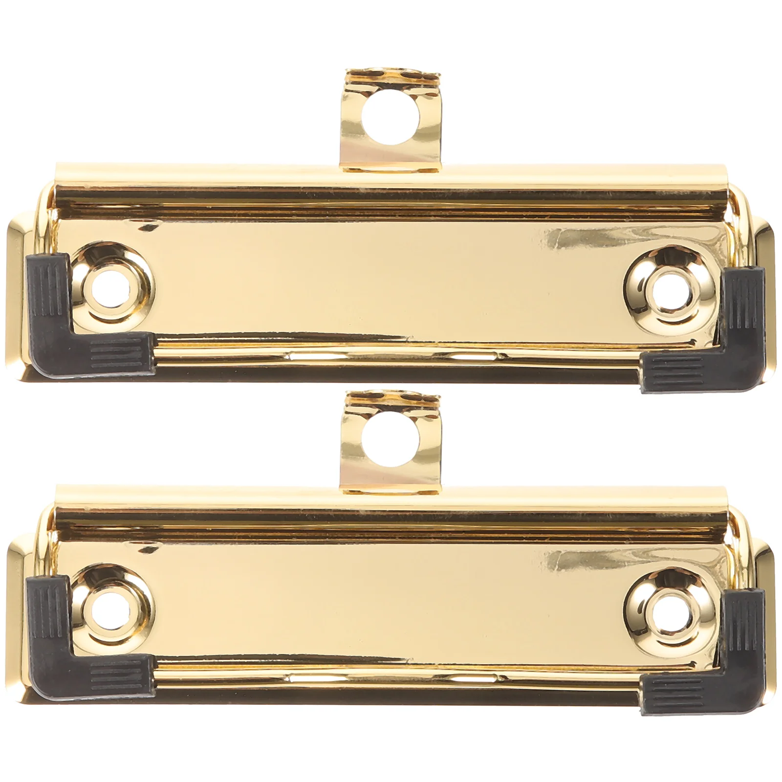 

2 Pcs Mountable Clipboard Clips Document Clamp Binder 10cm Hardboard Profile Abs Clamps Office Folder