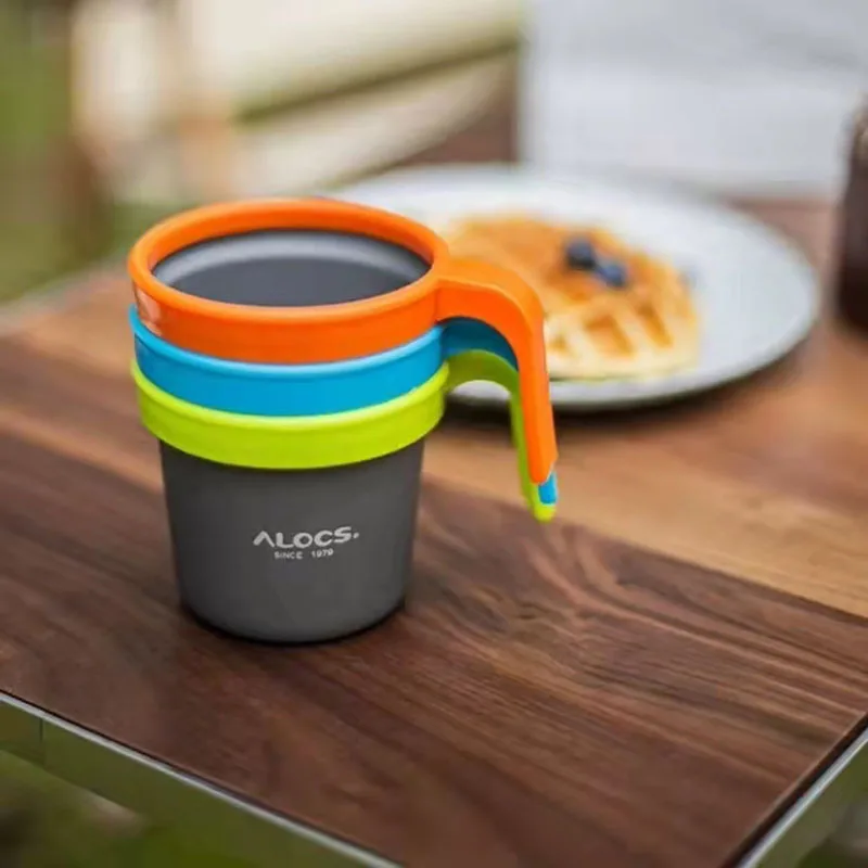 Портативная походная кемпинговая кружка для кофе из алюминиевого сплава, 280 мл