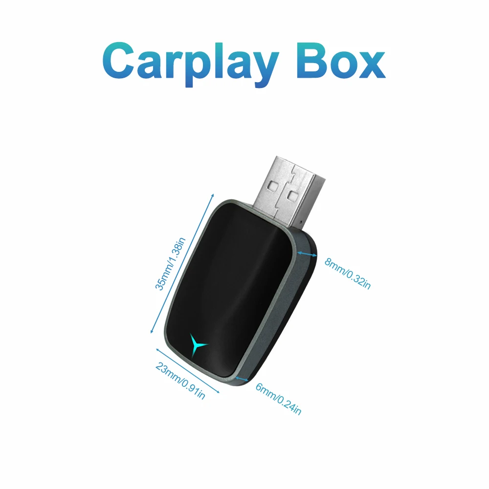 

2025 новый беспроводной Carplay AI Box 2 в 1 Android Auto Plug And Play Подходит для преобразования оригинального автомобиля с кабелем Carplay в