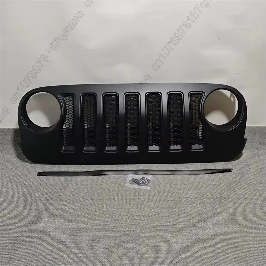 

Черная передняя решетка автомобиля из АБС-пластика для Jeep Wrangler JK, обновление для JL Style 2007-2017, автомобильные аксессуары J373