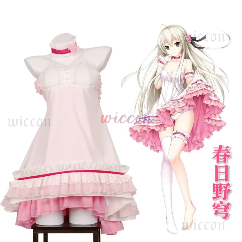 Anim Yosuga No Sora Kasugano Косплей Костюм Розовая Юбка Принцессы Розовое Вечернее Платье
