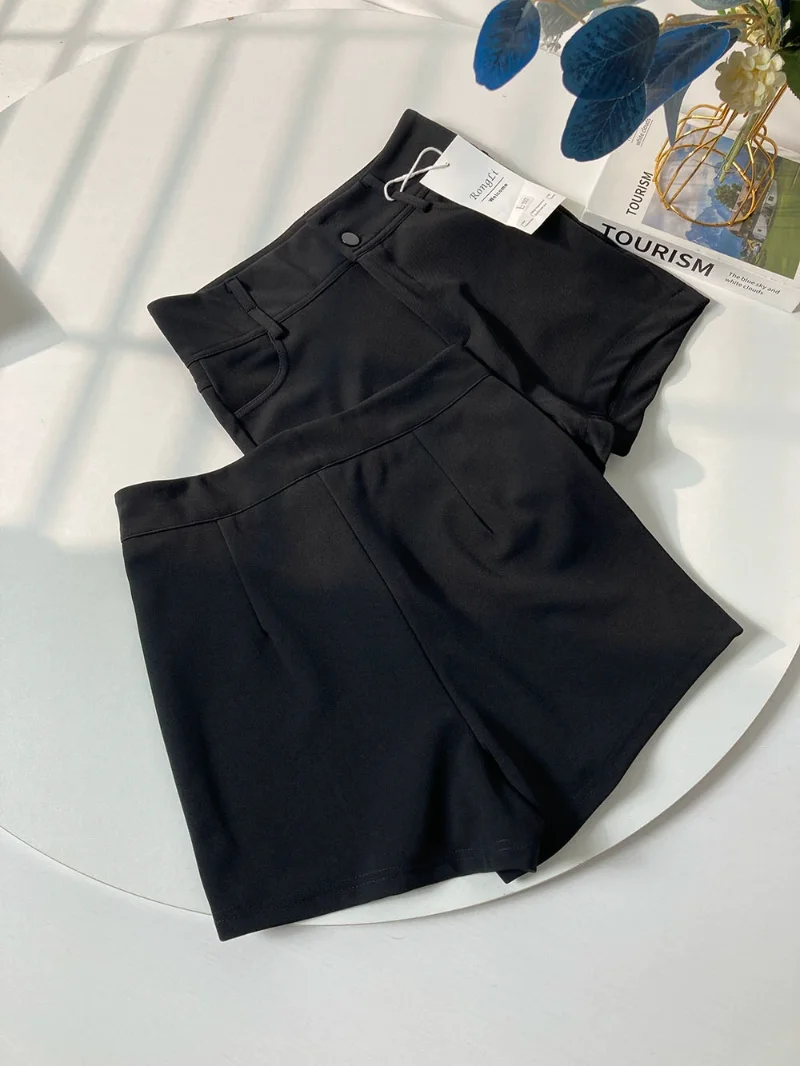 2023 Spring Summer Short Pants Design Sense Niche Slim-Fit Cover Slimming Long Legs Shorts Sexy High Waist All-Match Hot Pants