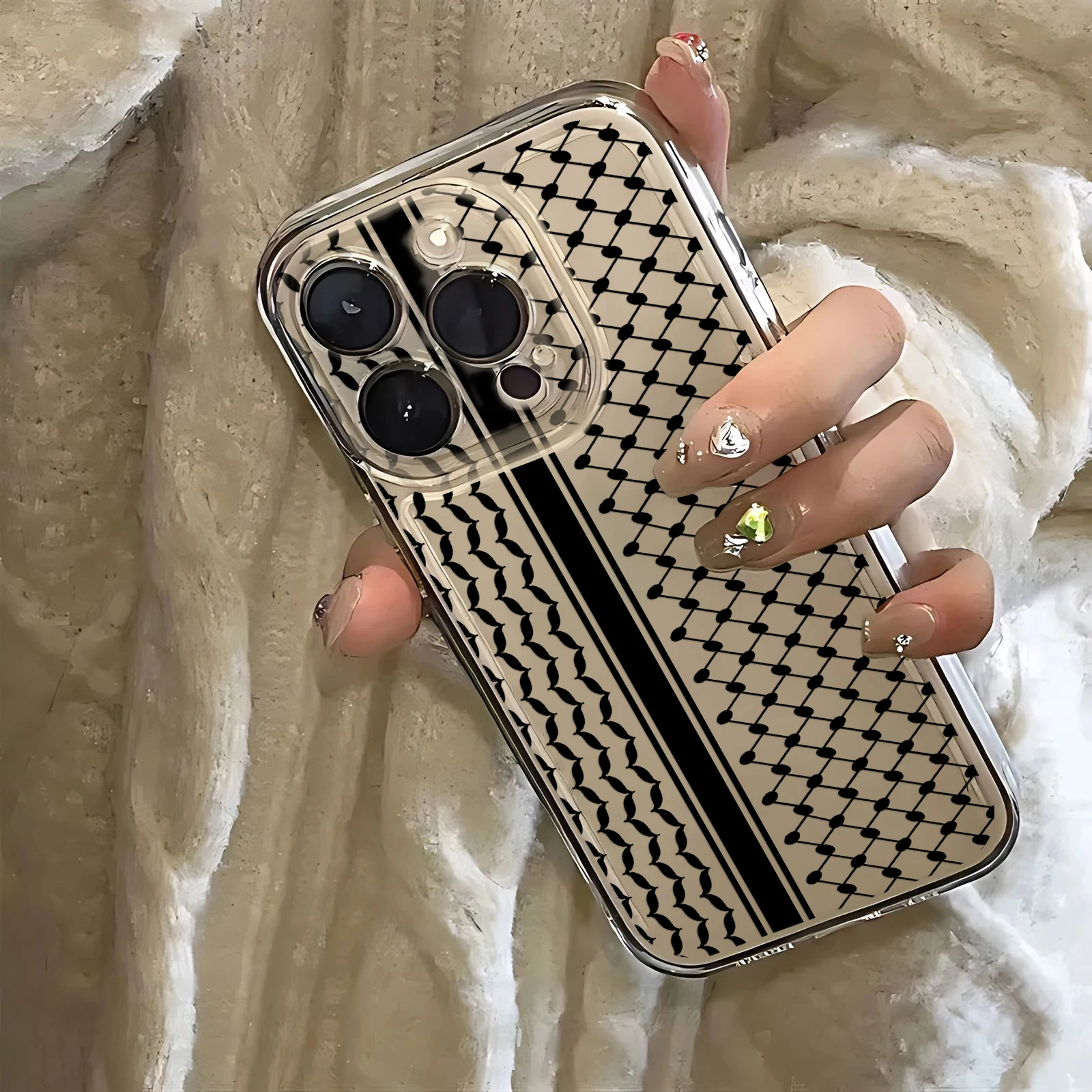 Чехол для телефона Hattah keffyeh Samsung S24 S23 S22 S21 S20 S10 FE Note20 Note10 Plus ультралегкий зеркальный