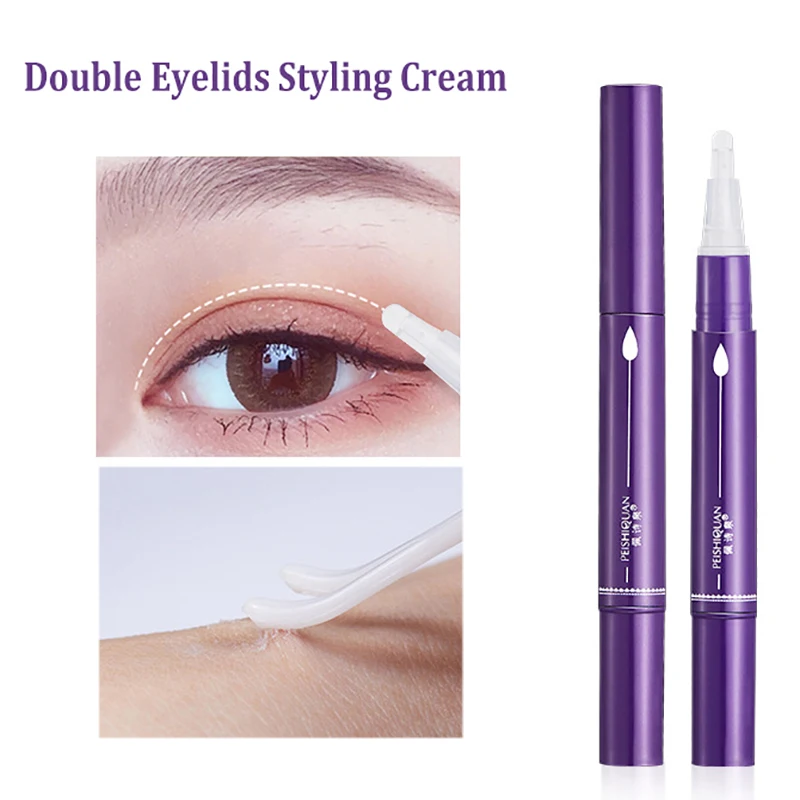 Three Scouts Magic Big Double Eyelids Styling Cream Pen Super Stretch Fold Lift Eyes Shaping Makeup Long Lasting Invisible Lift